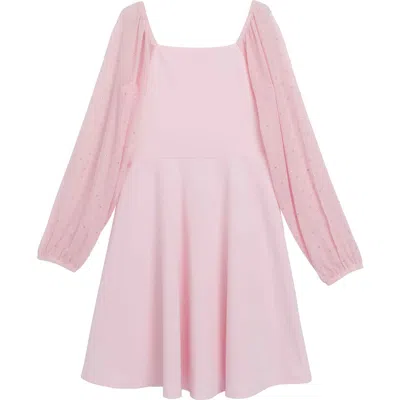 Speechless Kids' Dew Drop Scuba Party Dress In Pink