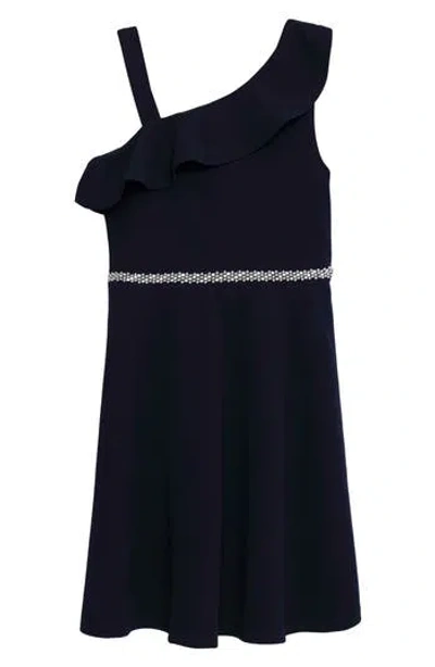 Speechless Kids' Embellished Scuba Party Dress In Black