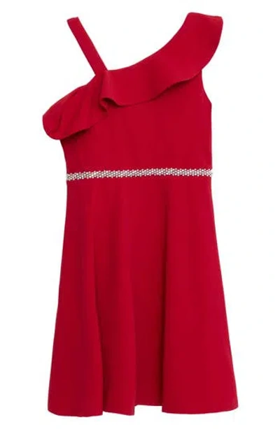 Speechless Kids' Embellished Scuba Party Dress In Red