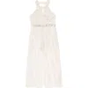 Speechless Kids' Glitter Lace Walk Thru Romper In Pale Blush