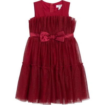 Speechless Kids' Red Glitter Cupcake Tulle Party Dress In Brown