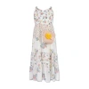 Speechless Little Girls Sleeveless Floral Maxi Dress In White