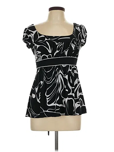 Pre-owned Speechless Short Sleeve Top Black Sweetheart Neckline Tops