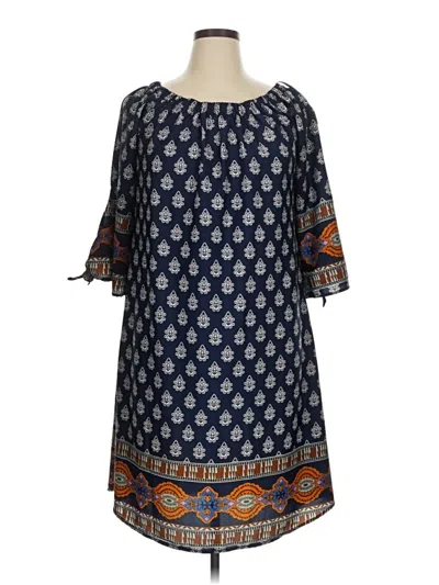 Pre-owned Speed Control Casual Dress In Blue