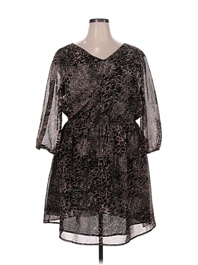 Pre-owned Speed Control Casual Dress In Brown