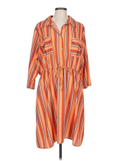 Pre-owned Speed Control Casual Dress In Orange