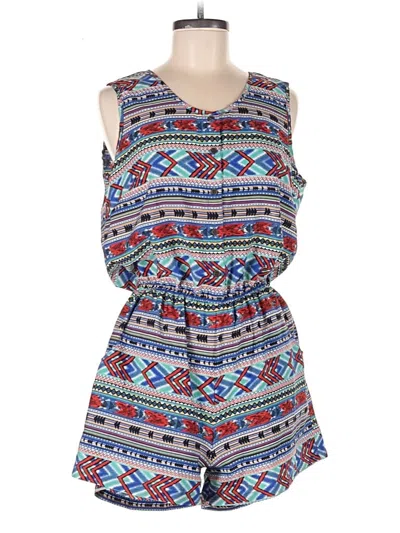 Pre-owned Speed Control Romper In Blue