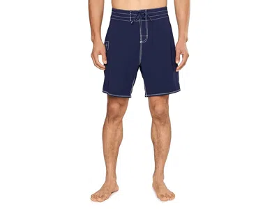Speedo 18 The Lookout Solid Boardshort Men's Swimwear Peacoat: 36 In Blue