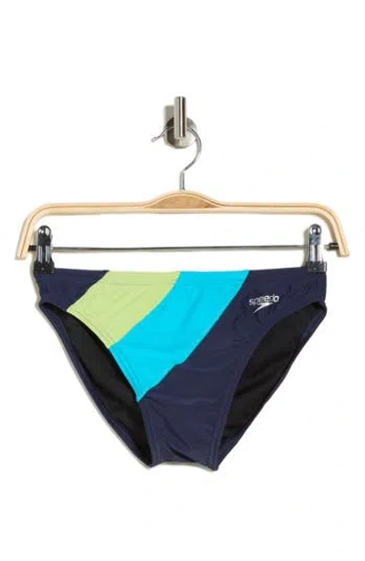 Speedo ® Colorblock Performance Swim Briefs In Blue
