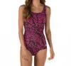 Speedo Contourback One Piece In Endurance Lite Pink In Burgundy