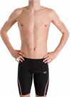 Speedo Fastskin Lzr Pure Intent High-waisted Jammer Backstroke Edition Shorts In Black/rose Gold In Black