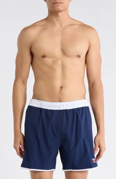 Speedo ® Logo Volley Swim Trunks In Blue