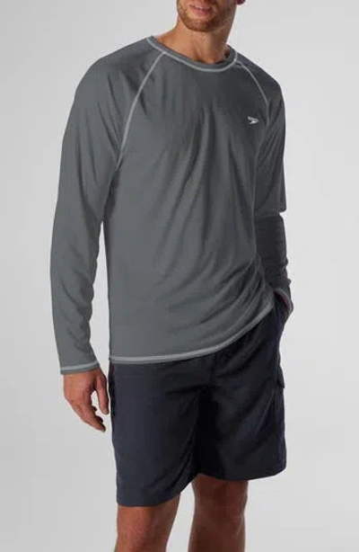 Speedo ® Long Sleeve Rashguard In Gray