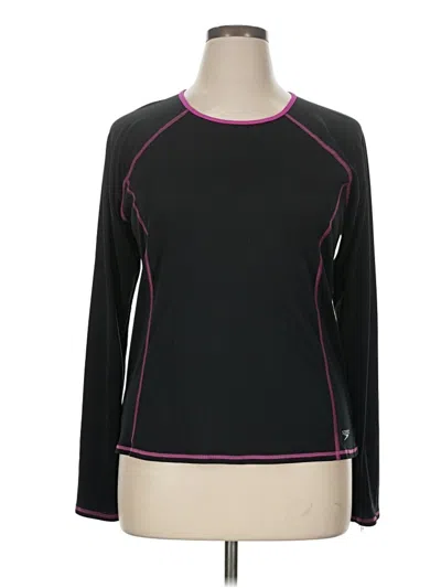 Pre-owned Speedo Long Sleeve T-shirt In Black