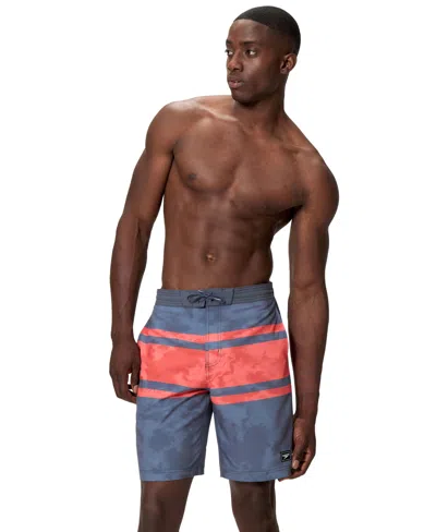 Speedo Men's Bondi Basin Comfort Stretch Sun Protection Boardshorts In Blue
