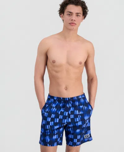Speedo Men's Printed Redondo Volley Shorts In Blue