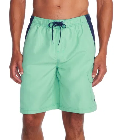 Speedo Men's  Marina Sport Vaporplus Swim Trunks 9" Drawstring Fts977 In Multi