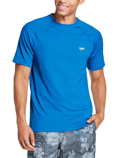 Speedo Mens Logo Polyester Shirts & Tops In Multi