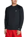 Speedo Long-sleeve Rashguard Tee In Black