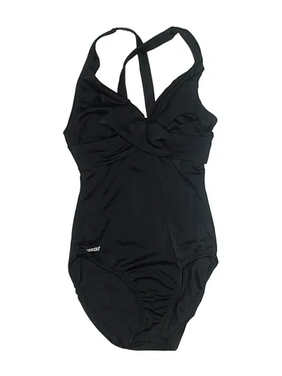 Pre-owned Speedo One Piece Swimsuit In Black