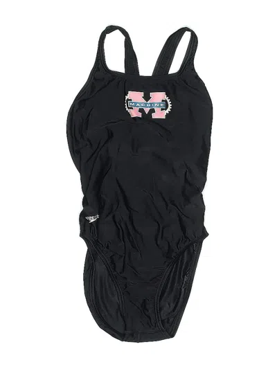 Pre-owned Speedo One Piece Swimsuit In Black