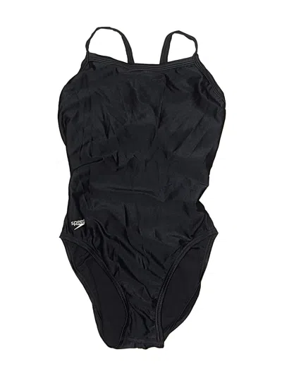 Pre-owned Speedo One Piece Swimsuit In Black