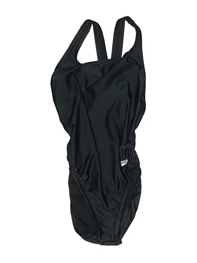 Pre-owned Speedo One Piece Swimsuit In Black