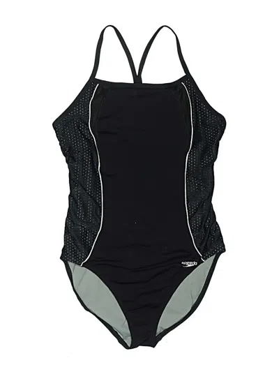 Pre-owned Speedo One Piece Swimsuit In Black