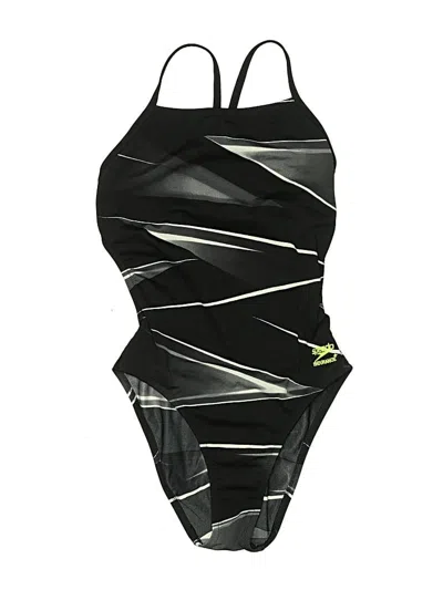 Pre-owned Speedo One Piece Swimsuit In Black