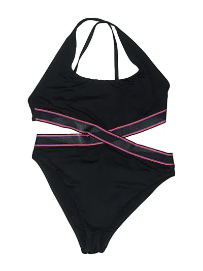 Pre-owned Speedo One Piece Swimsuit In Black
