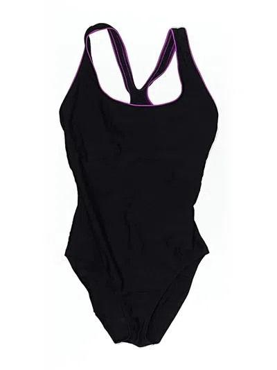 Pre-owned Speedo One Piece Swimsuit In Black