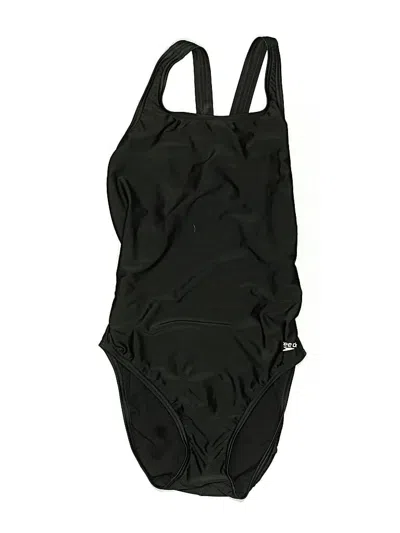 Pre-owned Speedo One Piece Swimsuit In Black