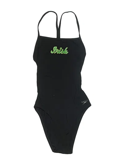 Pre-owned Speedo One Piece Swimsuit In Black