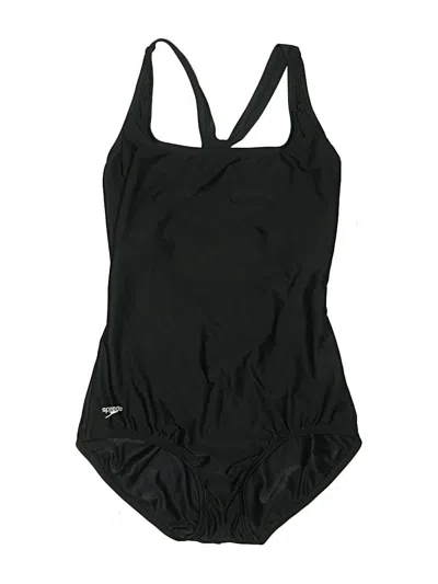 Pre-owned Speedo One Piece Swimsuit In Black