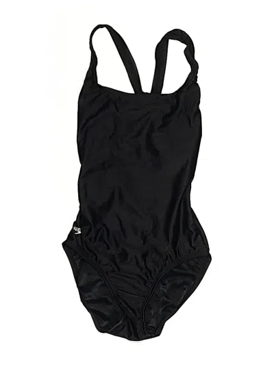 Pre-owned Speedo One Piece Swimsuit In Black