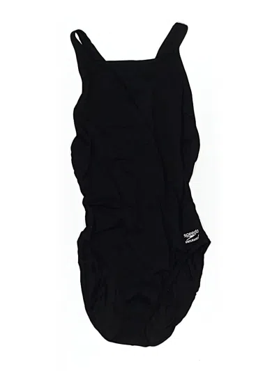 Pre-owned Speedo One Piece Swimsuit In Black