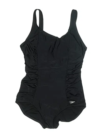 Pre-owned Speedo One Piece Swimsuit In Black