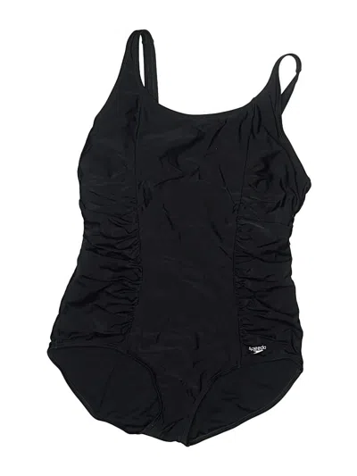 Pre-owned Speedo One Piece Swimsuit In Black