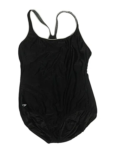 Pre-owned Speedo One Piece Swimsuit In Black