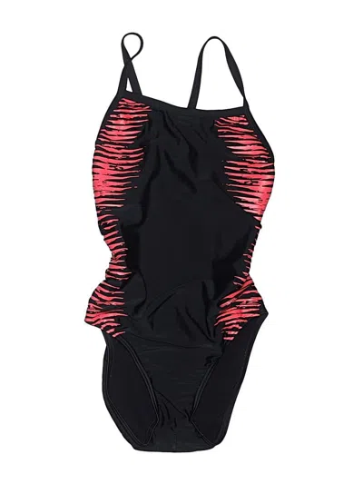 Pre-owned Speedo One Piece Swimsuit In Black