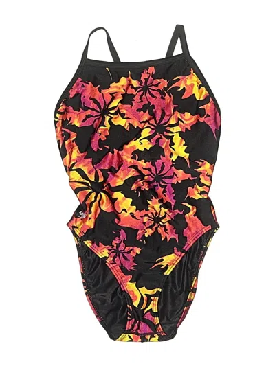 Pre-owned Speedo One Piece Swimsuit In Black