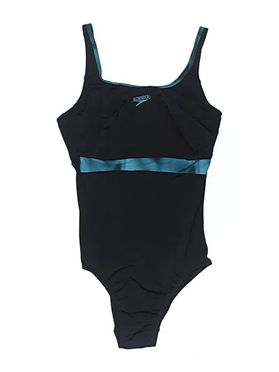 Pre-owned Speedo One Piece Swimsuit In Black