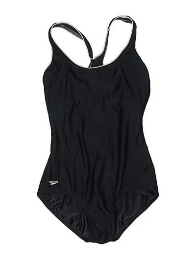 Pre-owned Speedo One Piece Swimsuit In Black