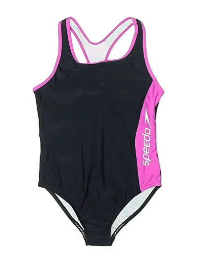 Pre-owned Speedo One Piece Swimsuit In Black
