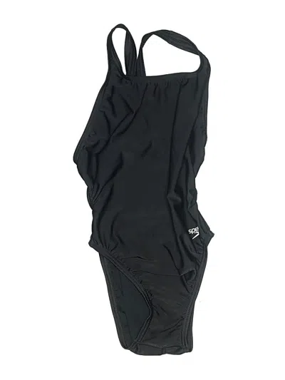 Pre-owned Speedo One Piece Swimsuit In Black