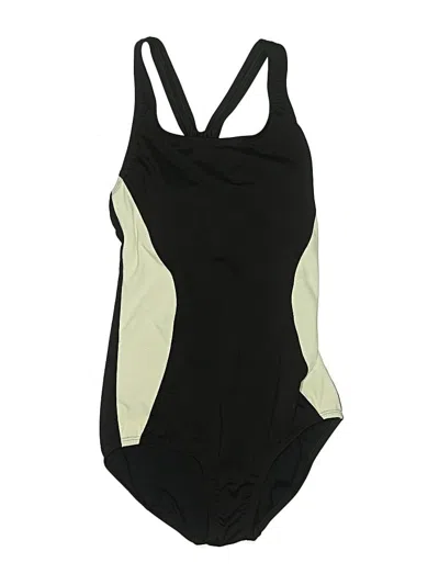 Pre-owned Speedo One Piece Swimsuit In Black