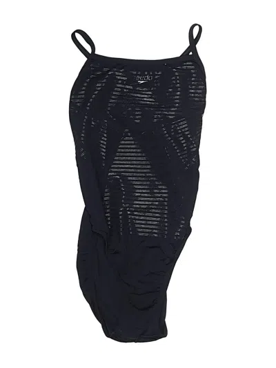 Pre-owned Speedo One Piece Swimsuit In Black