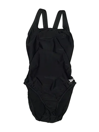 Pre-owned Speedo One Piece Swimsuit In Black