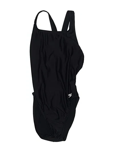 Pre-owned Speedo One Piece Swimsuit In Black
