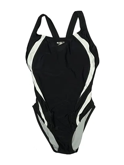 Pre-owned Speedo One Piece Swimsuit In Black
